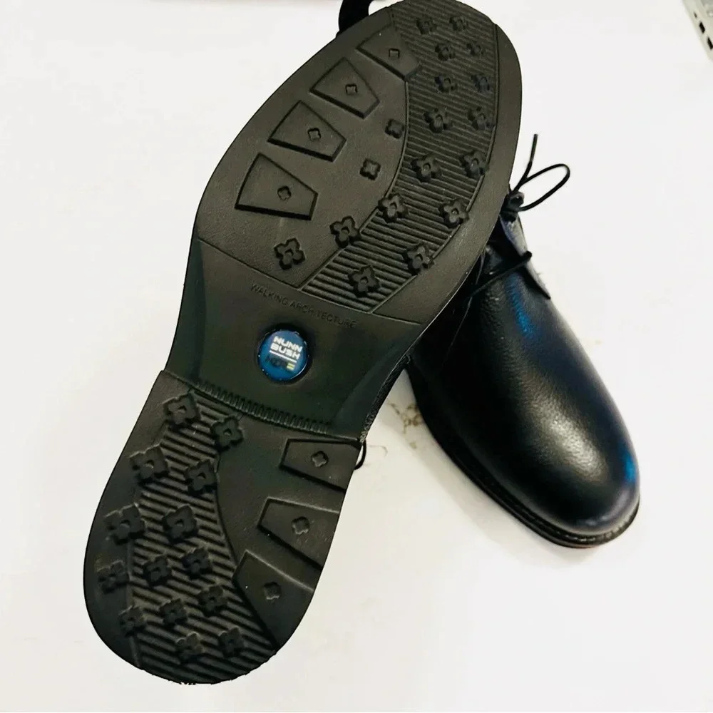 Nunn Bush Ozark Plain Toe Chukka Boot | Black Tumble | 8 Extra Wide